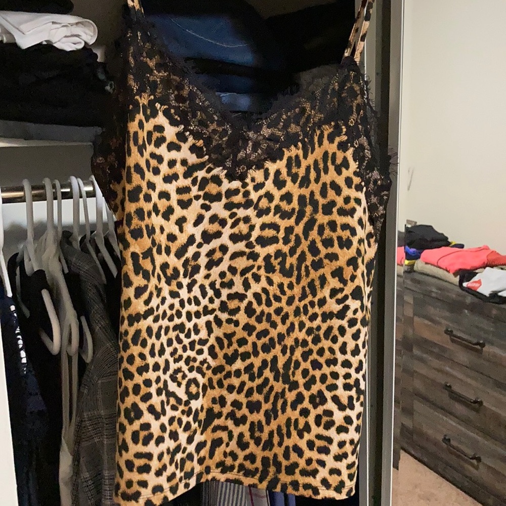 Cheetah print tank top